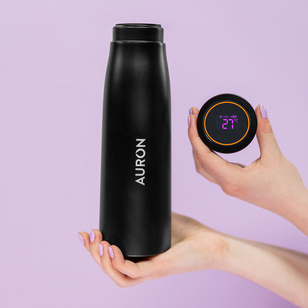 Auron - Self-Cleaning Water Purifying UV-C Smart Bottle by Auron